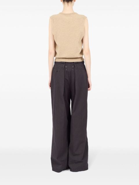 Maison Margiela knit V-neck vest - Neutrals