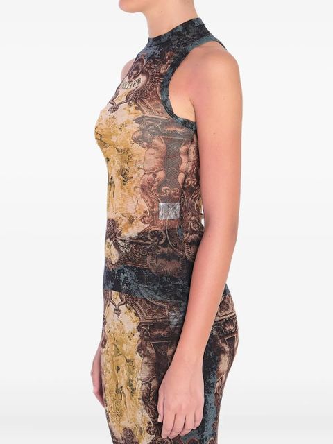 Jean Paul Gaultier Médaillon tank top - Black