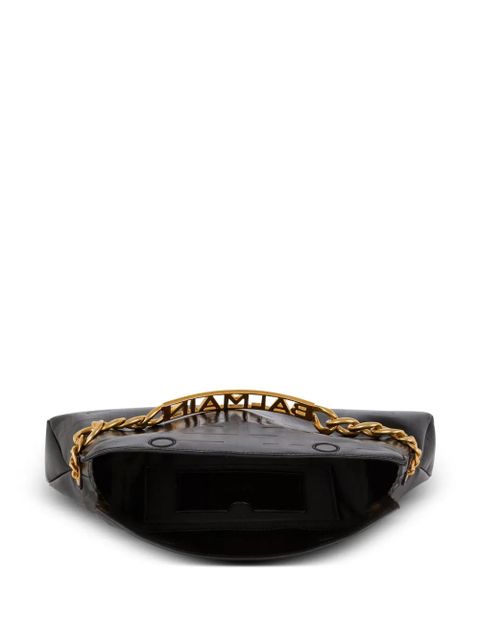 Balmain 1945 leather clutch bag - Black