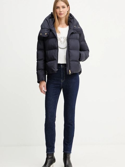 Pinko bluza bawełniana damska kolor biały z aplikacją 100534 A2RO