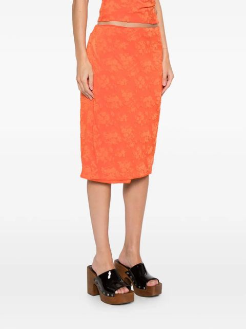 SIR. Blanca midi skirt - Orange - zdjęcie produktu nr 2