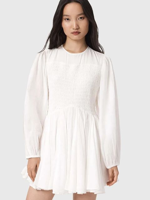 AllSaints sukienka rozkloszowana bawełniana CHIA - zdjęcie produktu nr 1