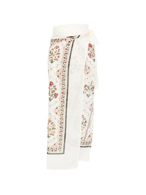 Agua By Agua Bendita Lavanda Andes floral-print pareo - Neutrals - zdjęcie produktu nr 1