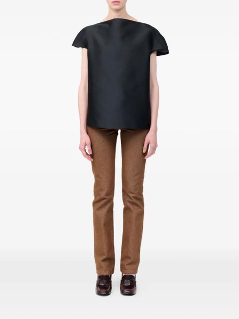 MM6 Maison Margiela cap-sleeve top - Black - zdjęcie produktu nr 2