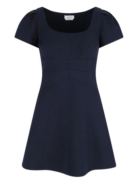 Alexander McQueen gathered-sleeves mini day dress - Blue - zdjęcie produktu nr 1