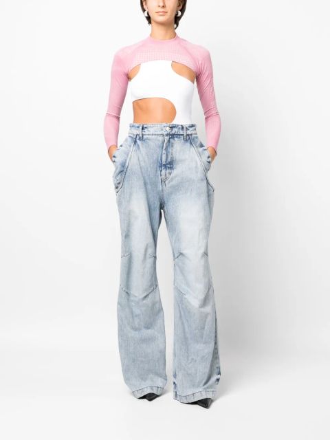 MISBHV logo-print long-sleeve performance t-shirt - Pink