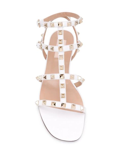 Valentino Garavani Rockstud flat sandals - Neutrals