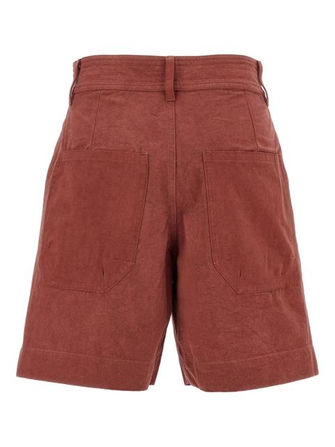 ISABEL MARANT Ingrid drawstring high-waist shorts - Red - zdjęcie produktu nr 2