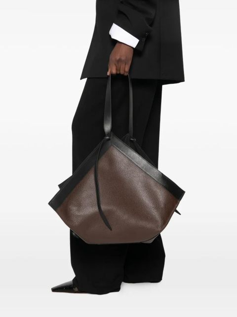 Yuzefi large Wonton shoulder bag - Brown