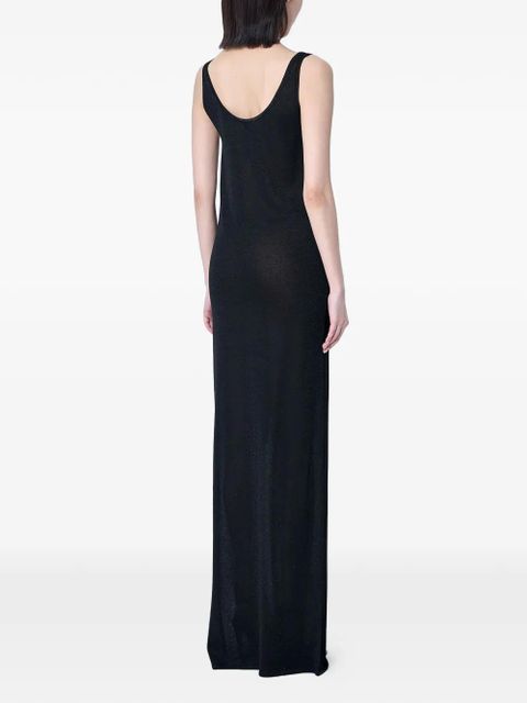 Saint Laurent scoop-neck maxi dress - Black