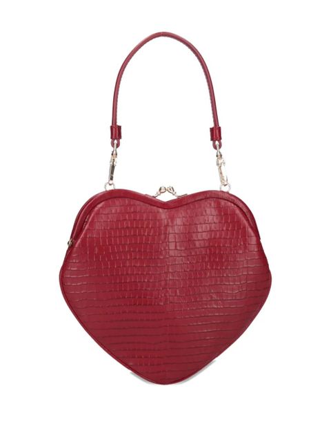 Vivienne Westwood Belle Heart Frame crocodile-effect tote bag - Red