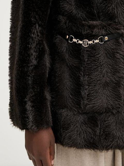 Fracomina płaszcz kolor brązowy FR25WC4002O44501