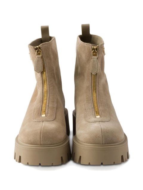 Prada zip boots - Brown