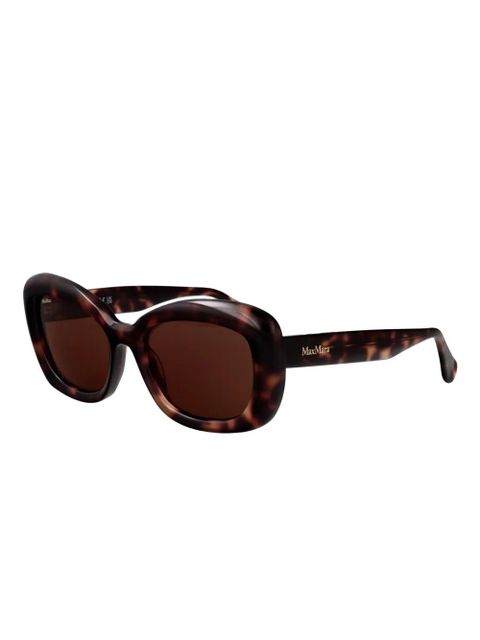 Max Mara Eyewear oval-frame sunglasses - Brown - zdjęcie produktu nr 2