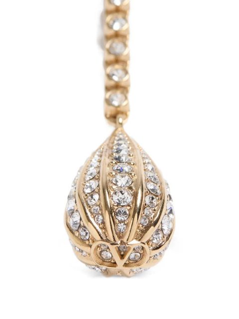Valentino Garavani Poetiques des Gouttes metal and Swarovski® crystal necklace - Gold