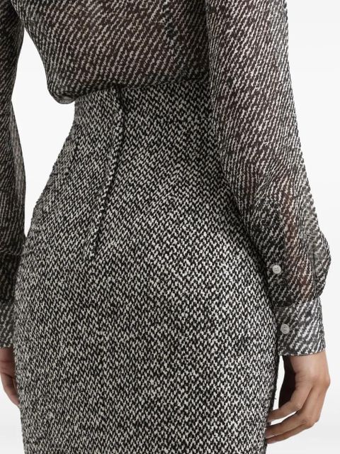 Dolce & Gabbana diagonal-stripe shirt - Black - zdjęcie produktu nr 2