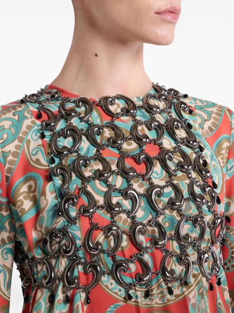 ETRO metal-paisley top - Black - zdjęcie produktu nr 2