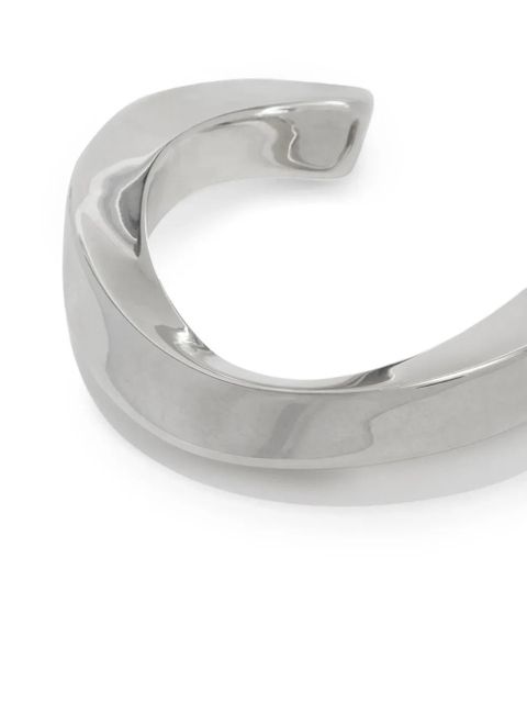 Jil Sander engraved-logo bracelet - Silver - zdjęcie produktu nr 2