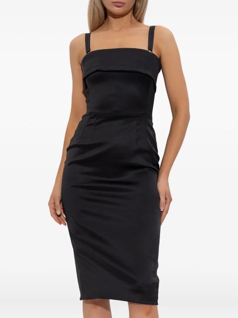 Dolce & Gabbana satin strap mini dress - Black