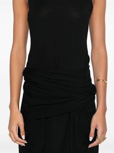 TOTEME draped midi dress - Black