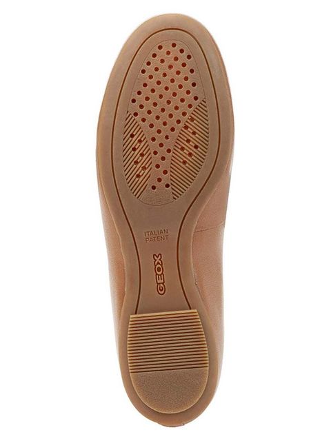 Geox baleriny skórzane D PALMARIA kolor brązowy D25MUB 000TU C8156
