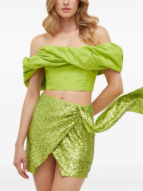 PINKO off-shoulder top - Green - zdjęcie produktu nr 1
