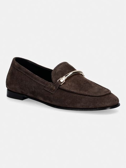 Furla mokasyny zamszowe Heritage Loafer