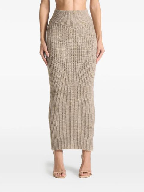 Manière De Voir angled-waistband maxi skirt - Neutrals - zdjęcie produktu nr 1