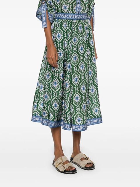 ZIMMERMANN Wylie midi skirt - Green
