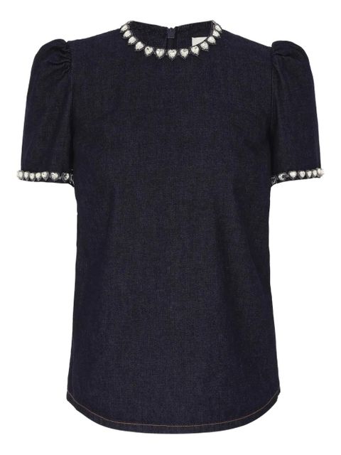 ZIMMERMANN embellished denim top - Blue - zdjęcie produktu nr 1