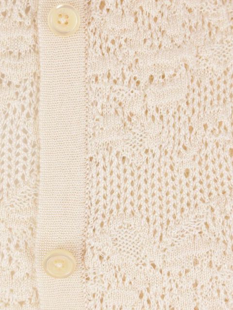 Chloé open-knit cardigan - Neutrals - zdjęcie produktu nr 2