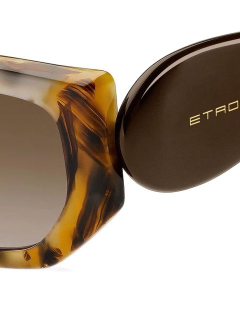 ETRO paisley cat-eye sunglasses - Brown