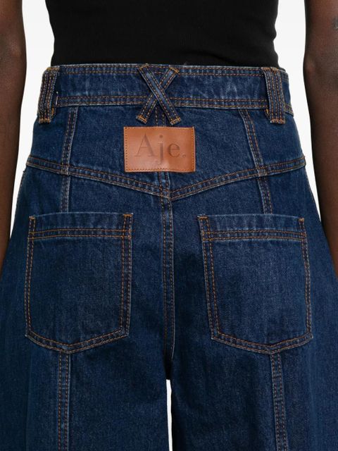 Aje Genesis buttoned panelled jeans - Blue
