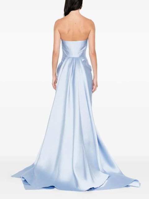 Solace London strapless maxi dress - Blue