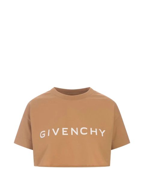 Givenchy cropped graphic T-shirt - Neutrals - zdjęcie produktu nr 1