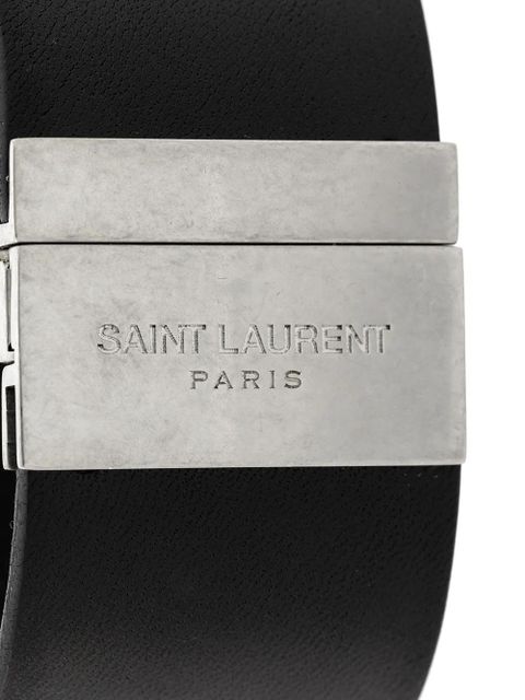 Saint Laurent ID cuff bracelet - Black