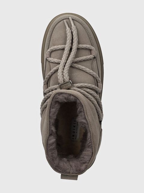 Inuikii śniegowce zamszowe Classic Low kolor szary 1001.001.0092