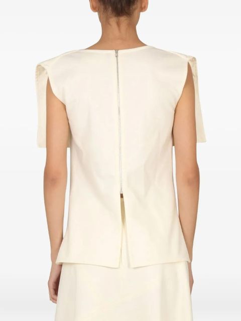 Jil Sander funnel-neck top - Neutrals