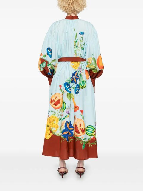 ALEMAIS Dahlia maxi dress - Blue