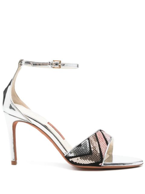 Missoni 80mm sequinned sandals - Silver - zdjęcie produktu nr 1