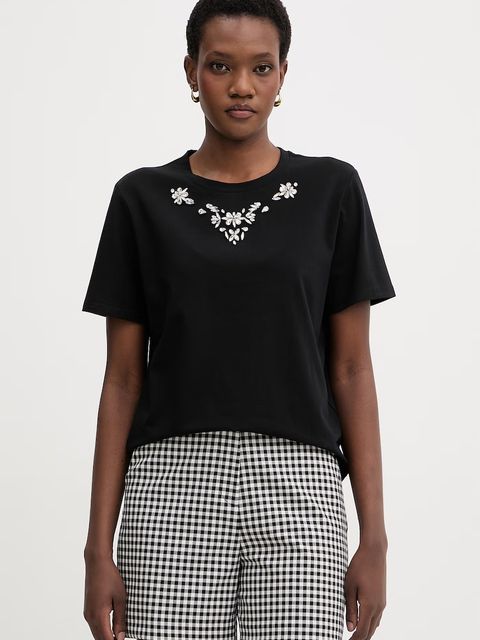 Morgan t-shirt damski bawełniany z elastanem - zdjęcie produktu nr 2