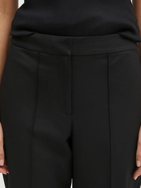 Samsoe Samsoe spodnie Saneem damskie kolor czarny proste high waist F25100156 - zdjęcie produktu nr 2