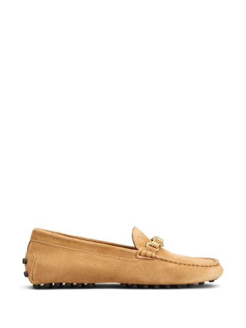 Tod's chain-embellishment suede loafers - Neutrals - zdjęcie produktu nr 1