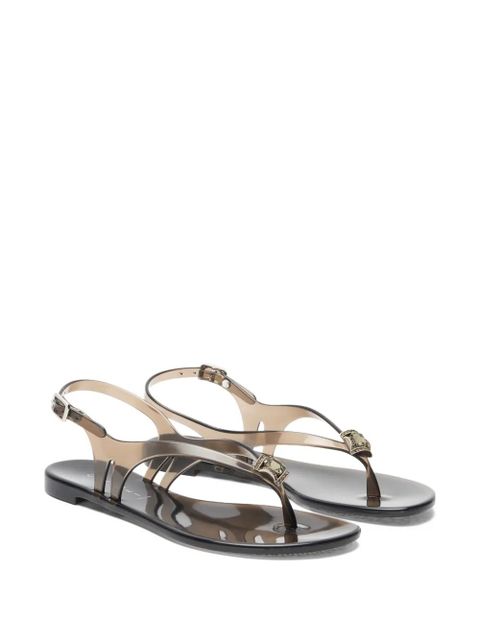 Casadei jelly flat sandals - Black - zdjęcie produktu nr 2