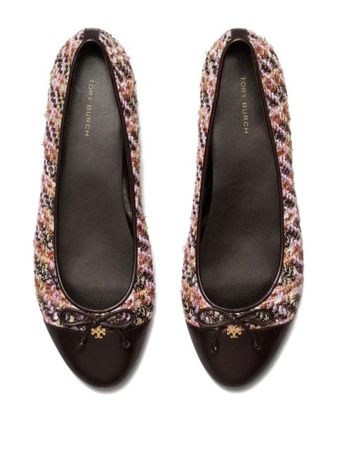 Tory Burch contrasting-toe ballet flats - Pink - zdjęcie produktu nr 2