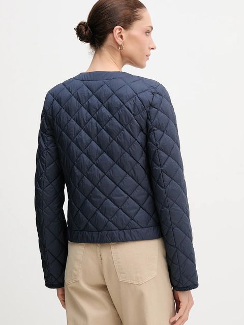 Tommy Hilfiger kurtka puchowa kolor granatowy przejściowa WW0WW47449