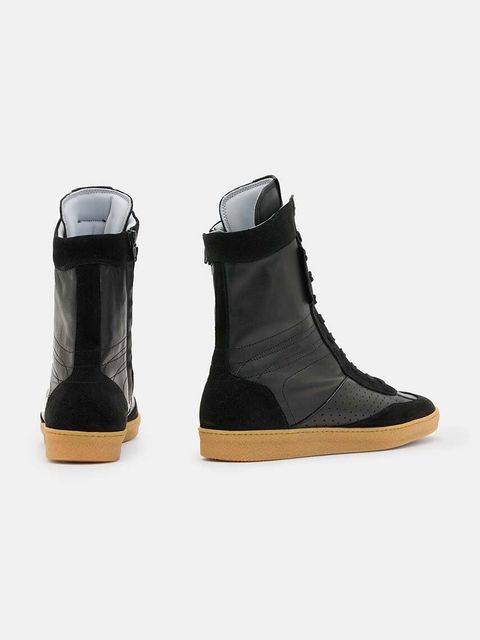 AllSaints botki skórzane Louise High Top