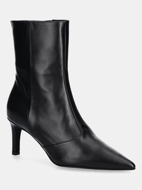 Furla botki skórzane Essential damskie kolor czarny na szpilce YJ98FSN X30000 O6000 - zdjęcie produktu nr 1