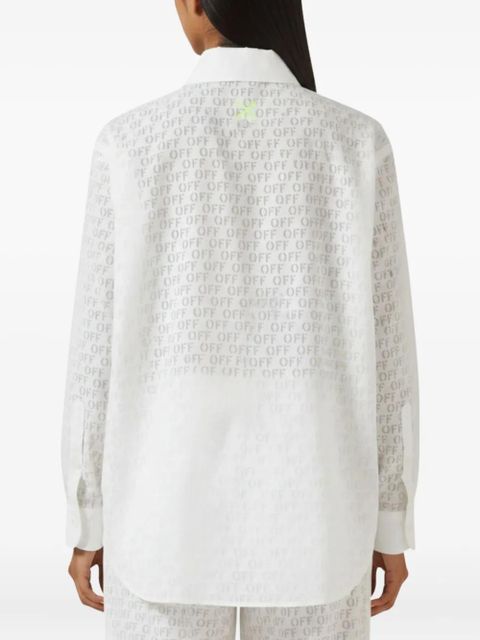 Off-White monogram mini shirt dress