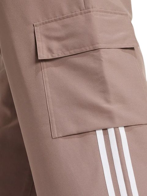 adidas Originals spodnie Adicolor 3-Stripe Cargo Pants damskie kolor beżowy fason cargo high waist JC8138 - zdjęcie produktu nr 2
